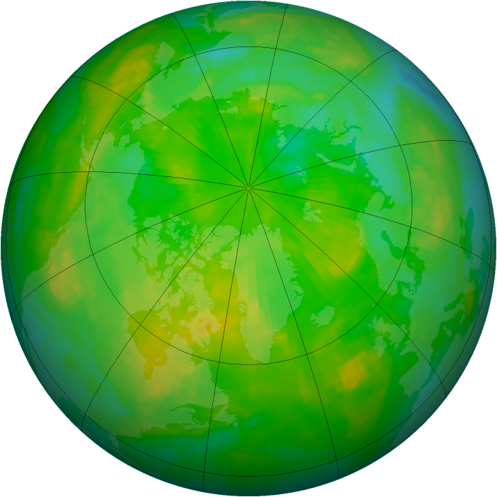 Arctic ozone map for 02 July 1994